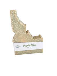 idaho shaped soap with a clean, river scent